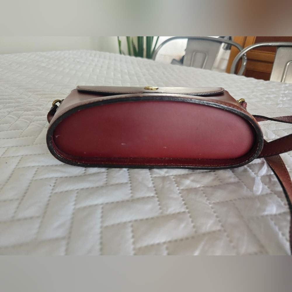 Marie Claire Vintage Crossbody Bag - maroon bordeaux leather - Picture 5 of 10